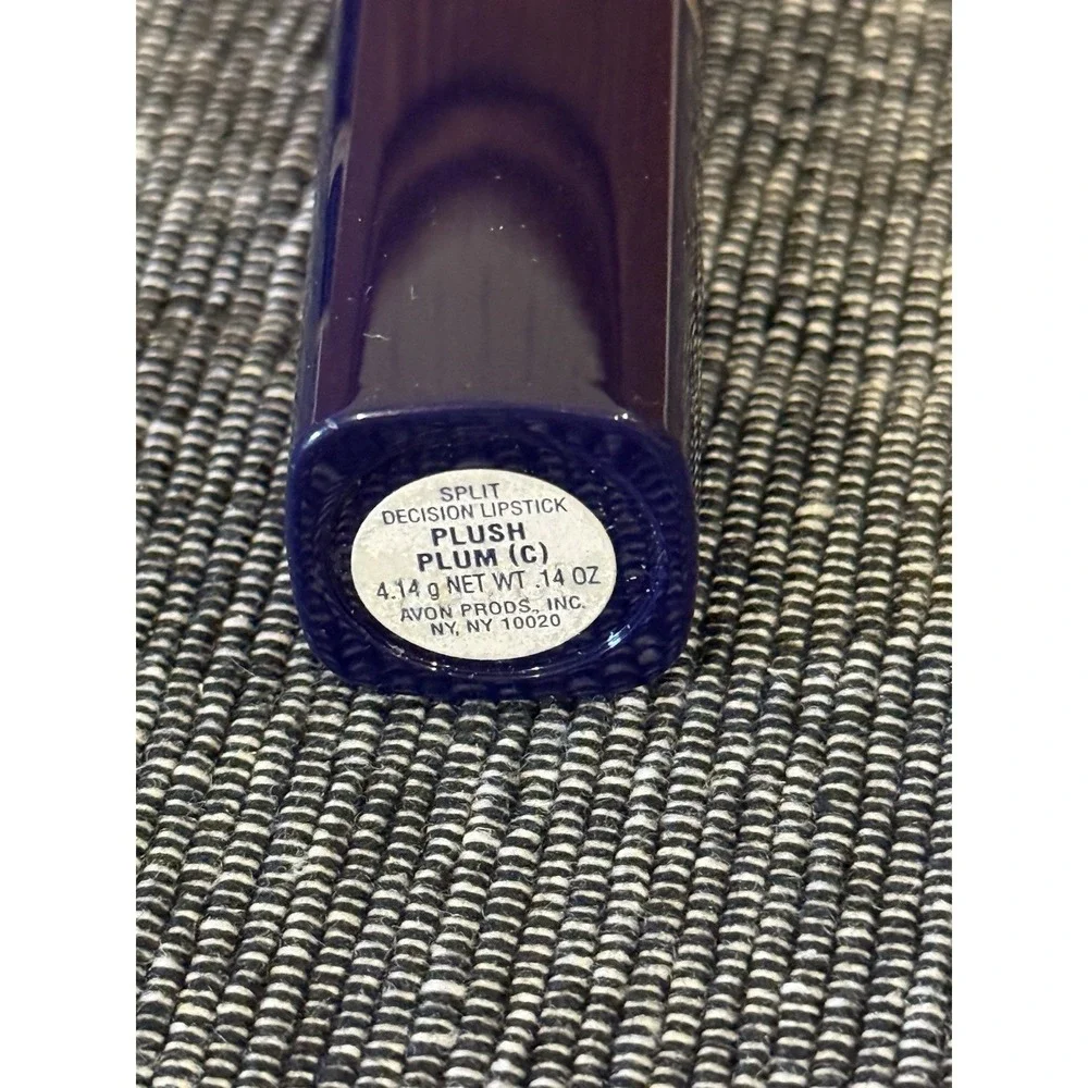 Vintage 1997 Avon Split Decision Lipstick - Plush Plum - Discontinued